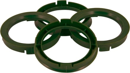 Set TPI Centreerringen - 67.1->65.1mm - Olive Groen