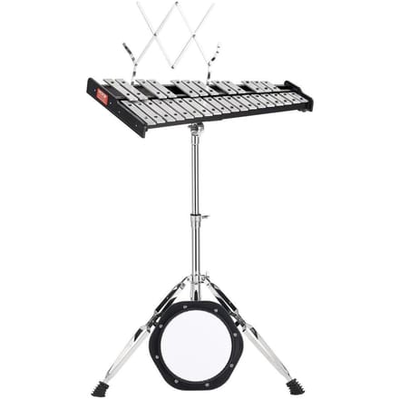Glockenspiel Xylophone 30 Notes Kit de Cloches avec Maillets, Support et Tapis d'Entraînement