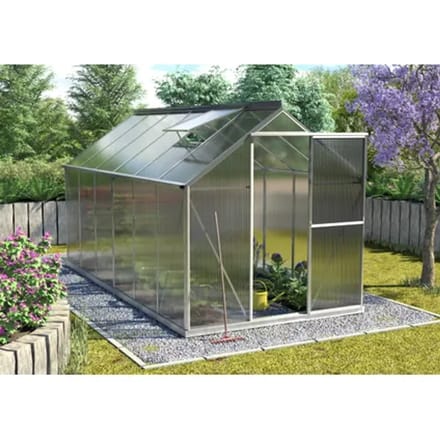 Vitavia Tuinkas Triton 7500 - Polycarbonaat 4mm - Aluminium - 198x379x208cm