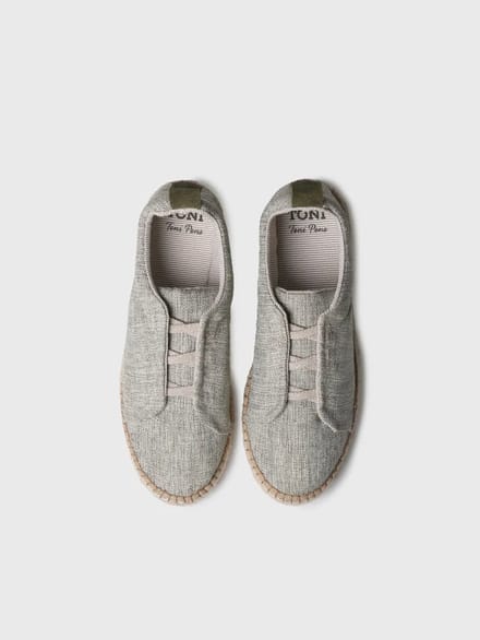 Gesloten espadrilles voor heren van natuurlijke stof | DIDIER