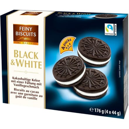 Feiny Biscuits Cookies Noir&Blanc 176 g