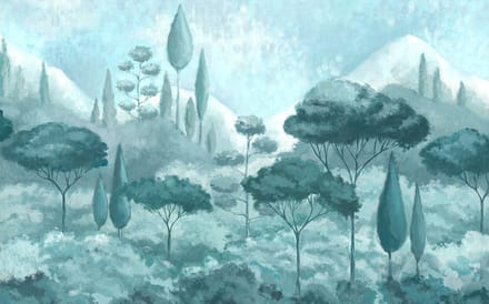 Fotobehang - Soothing Scenery 400x250cm - Vliesbehang