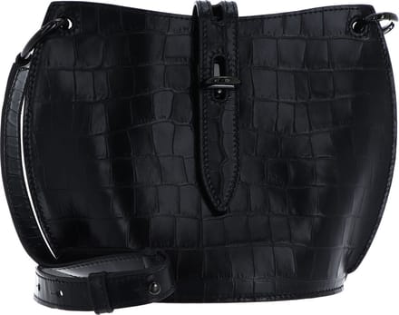 FURLA Leren Schoudertas Unica Mini Crossbody Nero Zwart