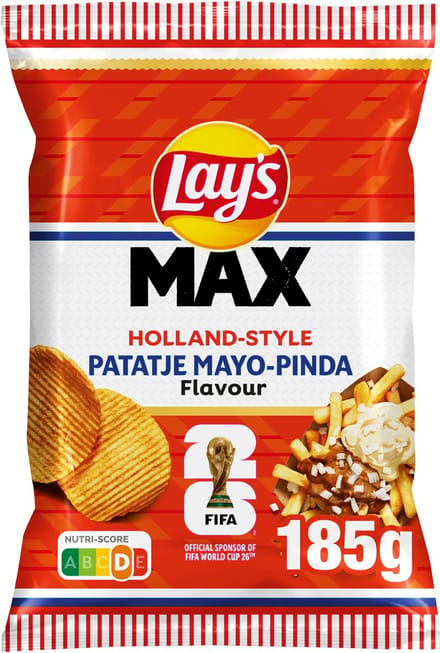 Lay's Max Ribbel Chips Fifa Holland Fries 10 x 185 gram