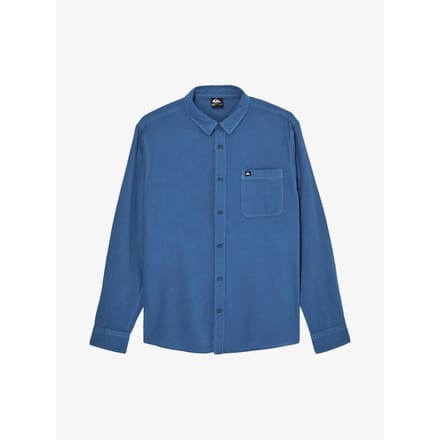 Quiksilver Motherfly Solid Overhemd Met Lange Mouwen Blauw S Man
