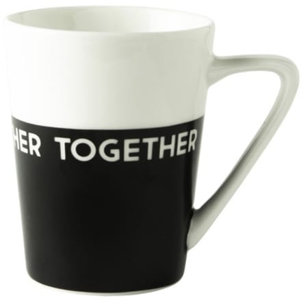 Dutch Rose Zwart-Wit Beker Together 31 cl