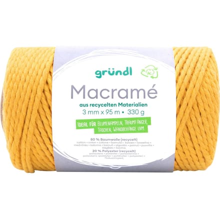 Gründl katoenen koord "Macramé", 3 mm - Kleur 04