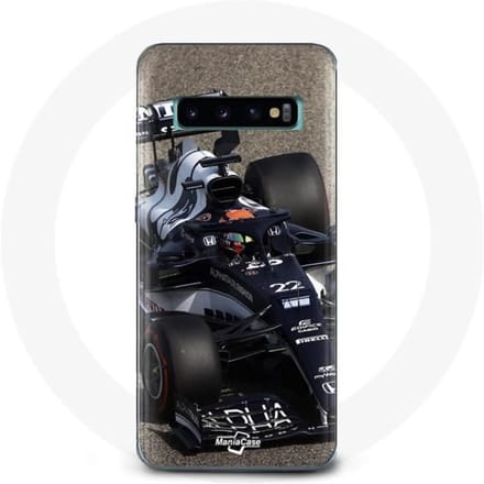 Case voor Samsung Galaxy S10 plus Formule 1 Yuki Tsunoda F1 Racing Driver Blauw