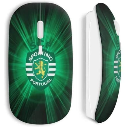 Draadloze Muis - Sporting Portugal - Voetbal - Groen - WiFi USB-stick - Compatibel met Mac en PC