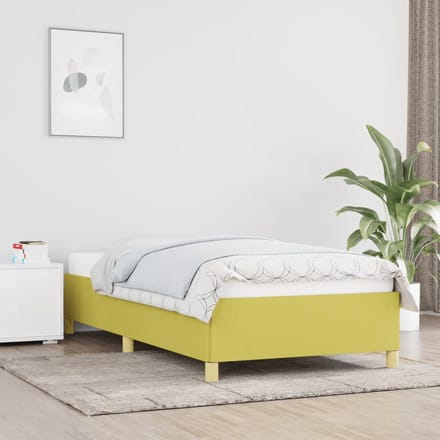 vidaXL - Bedframe - zonder - matras - 90x200 - cm - stof - groen