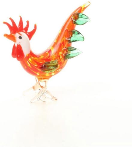 AL - Haan - Miniatuur Glas - 9.8 cm Hoogte