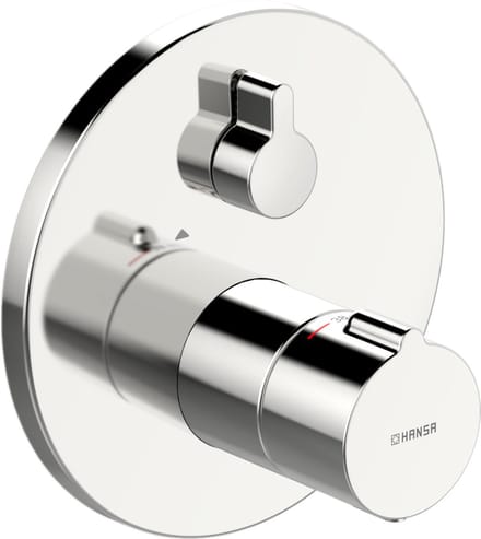 Hansa Mix afdekset voor thermostaat rond zonder omstel chroom