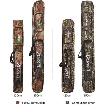 Lixada Vistas Dubbele Laag Grote Capaciteit Vishengel Tackle Bag 120/150cm 120cm! black