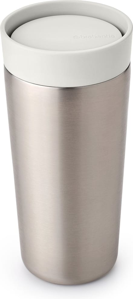 Brabantia Make & Take Thermosbeker - Koffiebeker To Go - 360 ml - Light Grey
