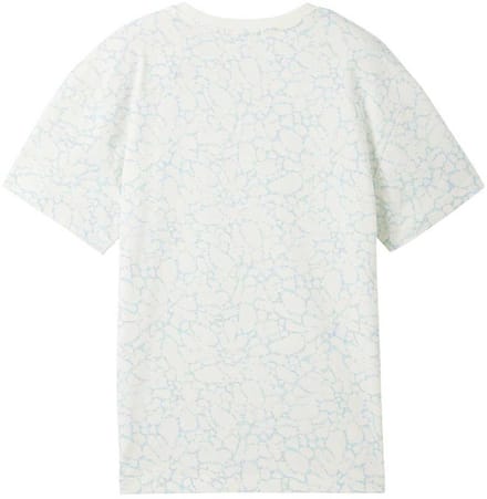 Tom Tailor Oversize Artwork T-shirt Met Korte Mouwen Beige 176 cm Jongen