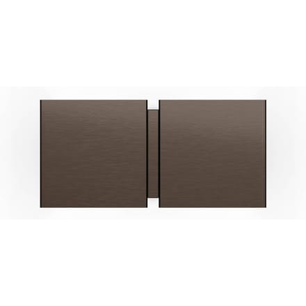 Wever & Ducré Lighting WEVER & DUCRÉ wandlamp CG Square brons Breedte 21 cm 2-lamps
