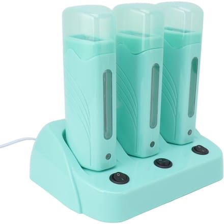 3 stuks Roller Wax Verwarmer Machine Onafhankelijke Schakelaar Ontharingswax Verwarmingsmachine US Stekker 110V US PLUG blue