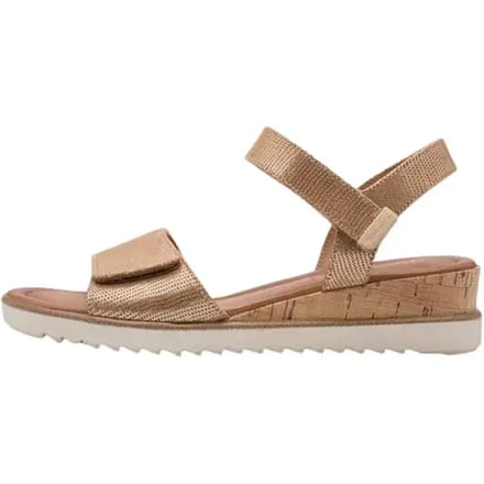 Tamaris dames sandalen met sleehak goud - Maat 41