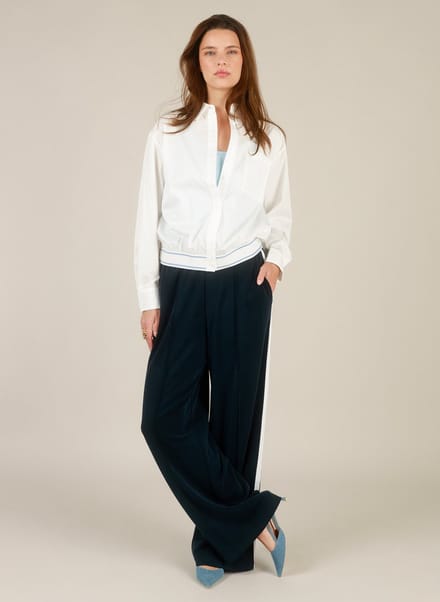 YEST Ilma Bottoms - Navy/Off White - maat 46