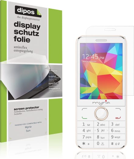 dipos – 4x Matte Beschermfolie geschikt voor Myria Sun | Krasbestendige & antireflecterende Screenprotector Ultra-Thin