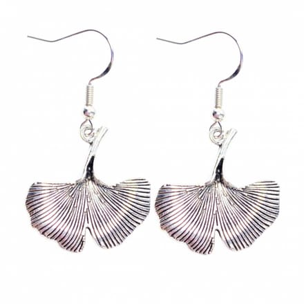 Zilver oorbellen -Gingo blad-Charme Bijoux