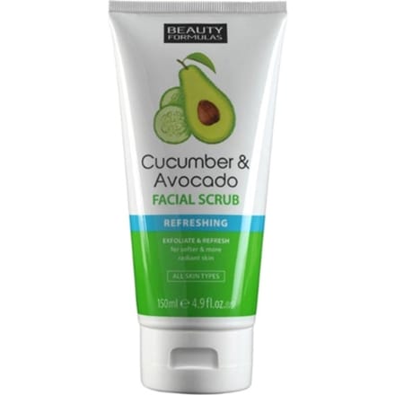 Beauty Formulas Komkommer & Avocado Gezichtsscrub - 150ml