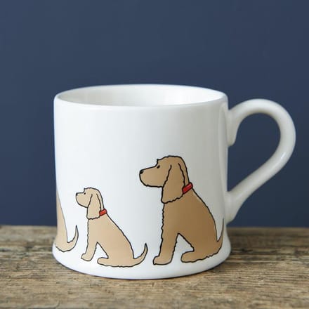 Hond Mok - Cocker Spaniel - Koffie Drinken - Keramiek - 7.5 cm - Wit