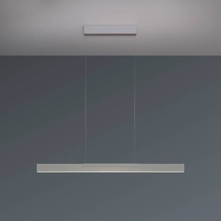 Bopp LED hanglamp Nano 2.0, lengte 100 cm, aluminiumkleurig