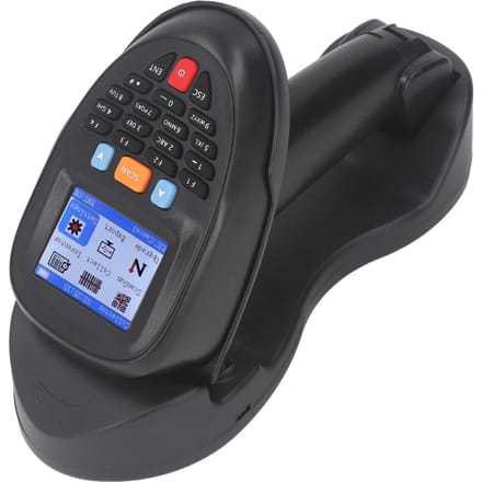 Draadloze Barcode Scanner 2.4GHZ Scanherkenning USB Handheld 1D Barcode Lezer met Oplaadstation black