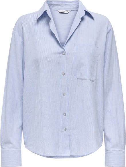 ONLY - ONLALINA LIFE L/S STRIPE SHIRT WVN NOOS - Dames - Blouses