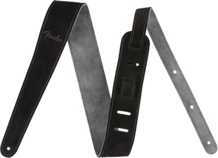 Fender Reversible Suede Gitaarband Zwart/Grijs 0990691006