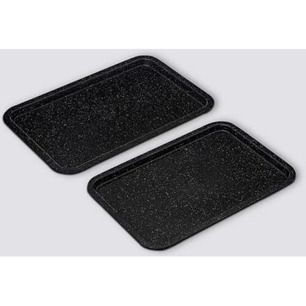5five Set van 2 bakplaten - Staal, 43 x 29 cm