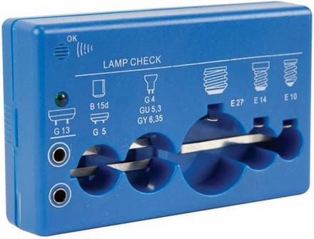 Lampentester voor snel en veilig testen van lampen