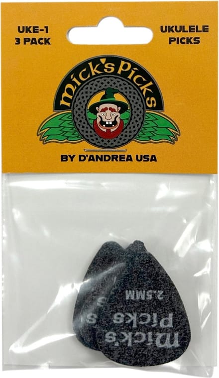 D'Andrea - Mick's Pick - Ukelele plectrum - 2.50 mm - 3-pack