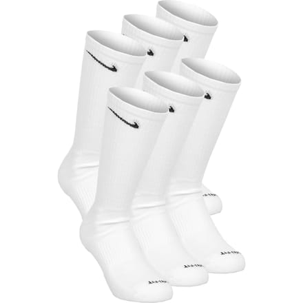 Nike Everyday Plus Cushioned Sportsokken Verpakking 6 Stuks Heren-Wit