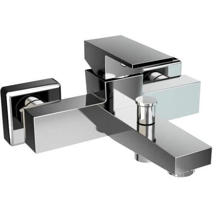 HSK Single lever bath filler and shower mixer angular, exposed 1140008