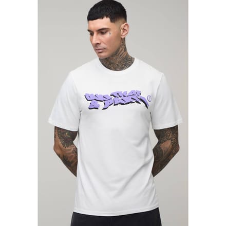 Lang Regular Take That Licentie Print T-shirt | White | Size XL