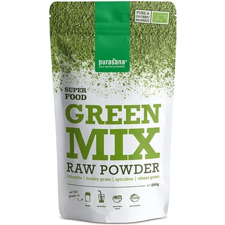 Purasana Green mix poeder/poudre vegan bio (200g)