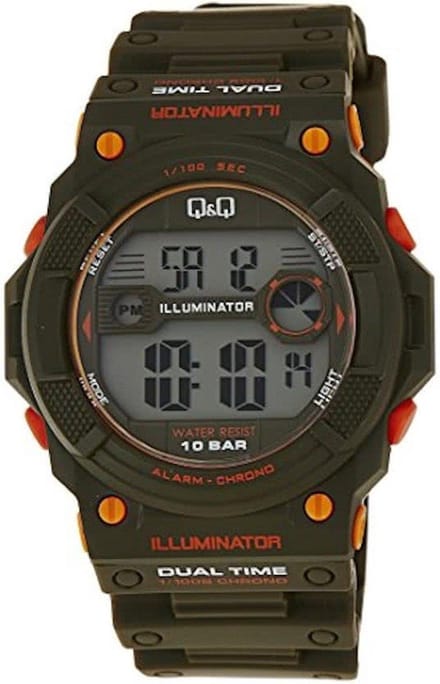 Mannen horloge-groen van het merk Q&Q M140J003Y