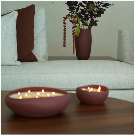Mon Dada Doteki small indoor geurkaars burgundy - down to earth