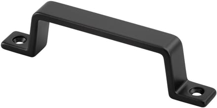 Ivana Meubelgreep Recht Aluminium Mat Zwart Opschroevend 110mm
