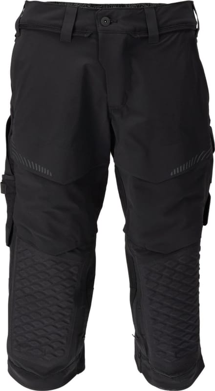 Mascot Customized Driekwart broek met kniezakken 22249-605 - Zwart - C56