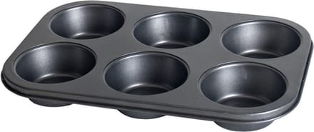 Gerimport Bakvorm - muffens en cupcakes - 31 x 21 cm - bakblik - 6 plekken