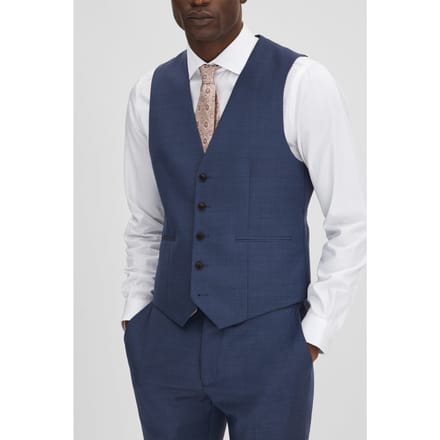 Reiss Plain Wool Waistcoat Bright Blue Größe: 38 | Blazer Outlet | Herren | Blau