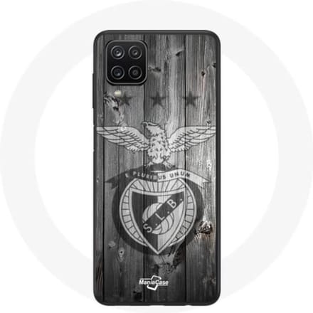 Coque maniacase pour samsung Galaxy A12 slb benfica fond gris