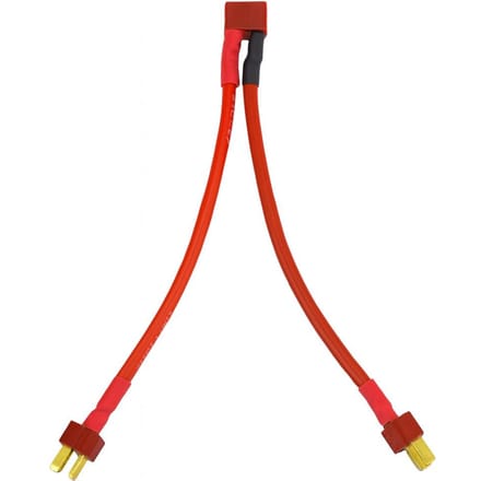 T-Plug T-Deans Parallelle Kabel – Universele RC Batterijconnector – Rood Zwart Plastic – Eenvoudige Installatie rood