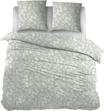 Snoozing Elsie Dekbedovertrek - Extra breed - 260x200/220 cm - Groen