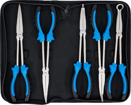 Langbeektangen set 290 mm - 5-delige set voor precisiewerk