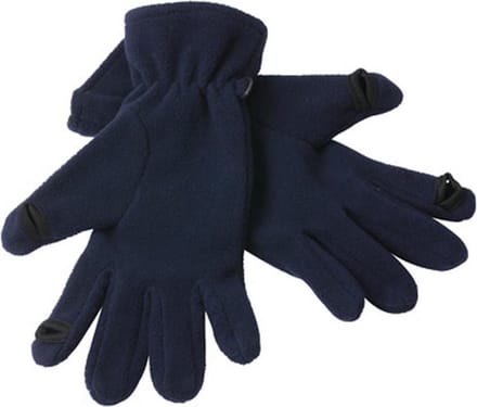 Myrtle Beach Volwassenen Unisex Touch Screen Fleece Handschoenen (Marine)