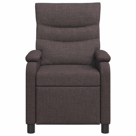 vidaXL - Recliner - Donkerbruin - Stof